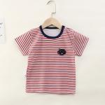 1.3m Children'S Sports Shirts Animal Print Striped Short Sleeved For Boys