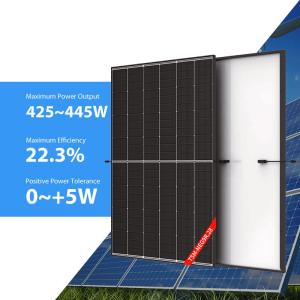 China 425W 430W Trina Solar Black Frame 440W 445W Inwarehouse Solar Panels On House Roof wholesale