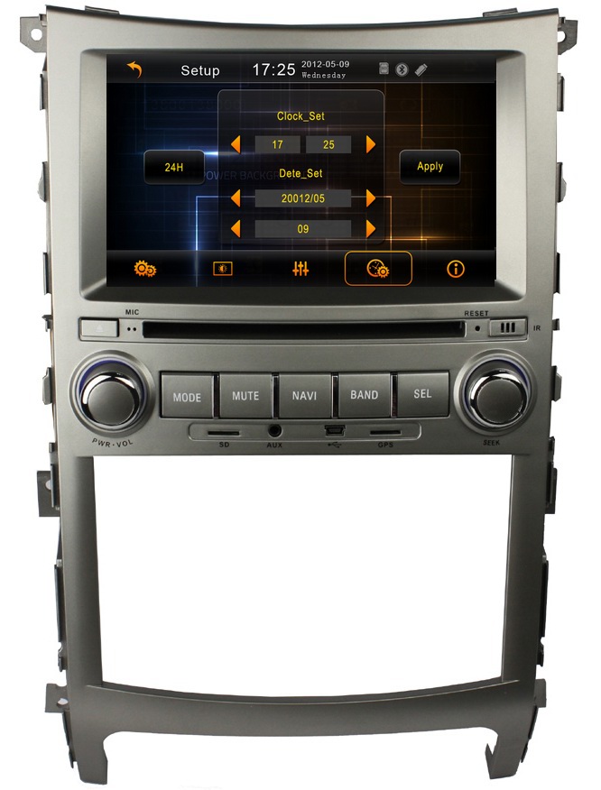 car auto multimedia for Hyundai IX55 2006-2011 with head unit Sat Navi bluetooth kit radio OCB-7023