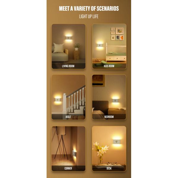 Wireless SMD2835 LED Induction Night Light Human Body Induction