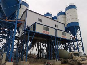 China 260kw Wet Dry Concrete Batching Plant Machine Belt Conveyor Batch Mix Plant wholesale