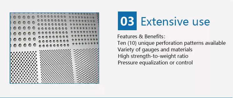 Decorative 1.22*2.44m Perforated Metal Mesh Round / Square Hole 3.0mm