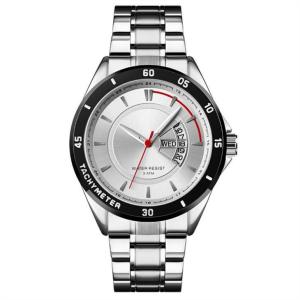 China Calendar Stainless Steel Quartz Wrist Watch 220mm Bracelet Men Luxury wholesale