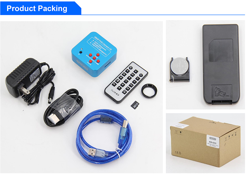 OPTO-EDU A59.4231 2K 38M Portable Hd Microscope Camera