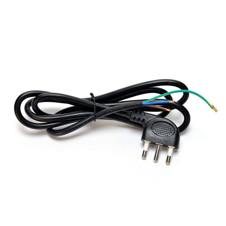 16A IEC 60320 C13 Clover Connector Black Italia Standard H05VV-F 3x0.75MM2 Extension Cord Grounding Standard Grounding