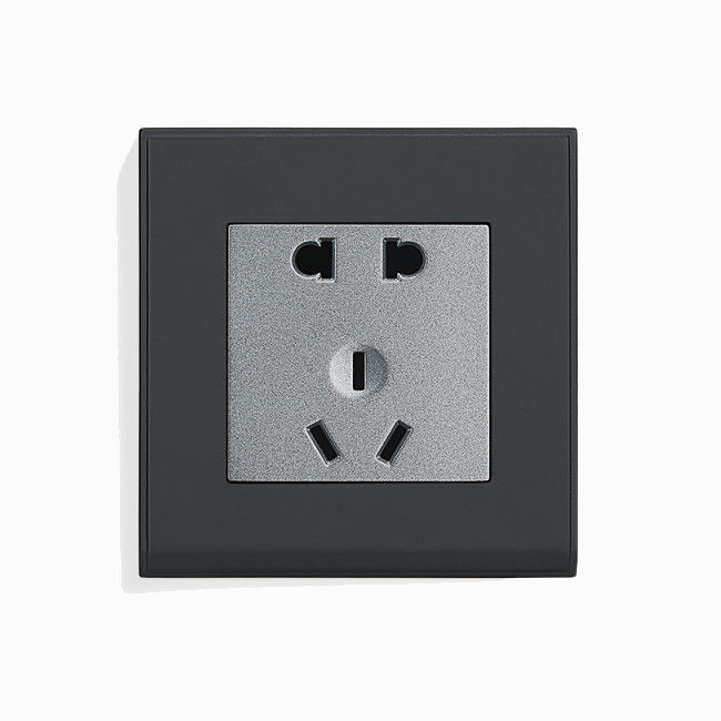 90mm 86mm Brass Switches And Sockets For Washroom Bedroom OEM Support