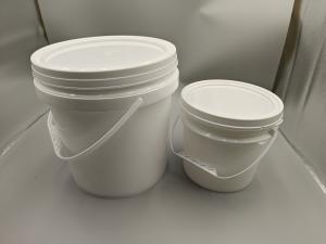 China Series 7 Plastic Round Buckets white,tangerine 15L wholesale