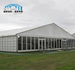 Commercial Expo Outdoor Market Tent Glass Walls Corrosion Resistance