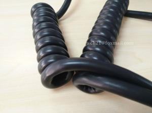 China UL20617 Track Loader TPE Curly Spiral Cable wholesale