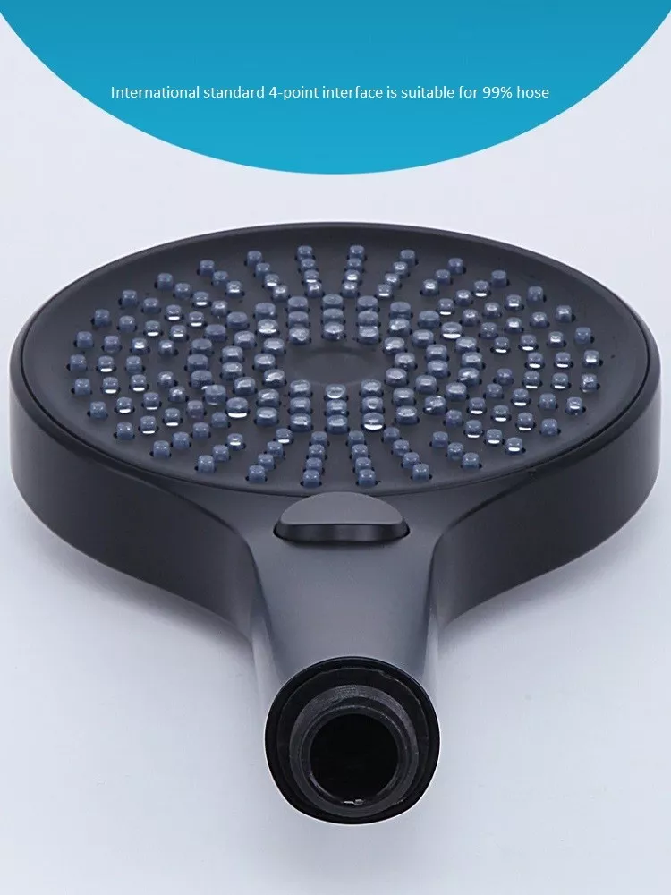 Polished High Pressure Water Saving ABS Plastic Surface Shower Head For Bathroom Accessories
