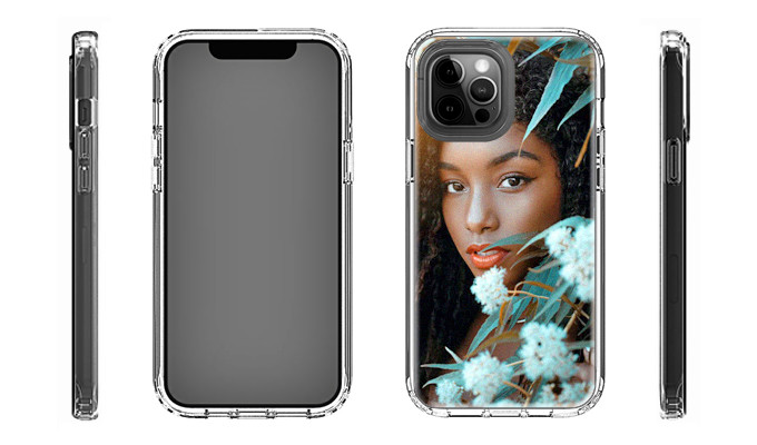 Polycarbonate CDR Logo Clear Customized Iphone Cases