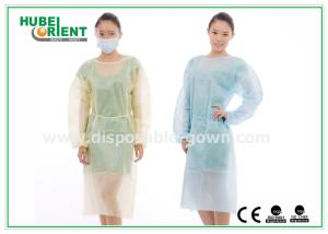 China Elastic Cuff Medical Disposable Hospital Gowns CE / ISO13485 / ISO9001 wholesale