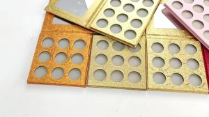 China OEM ODM Empty Magnetic Eyeshadow Palette Pans UV Coating Varnishing wholesale