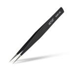 ESD Disposable Vetus Lash Tweezers Medical Slant Tip Stainless Steel