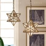 Nordic Led Pendant Lights Art Glass Start Geometric Pendant Lamp(WH-GP-170)