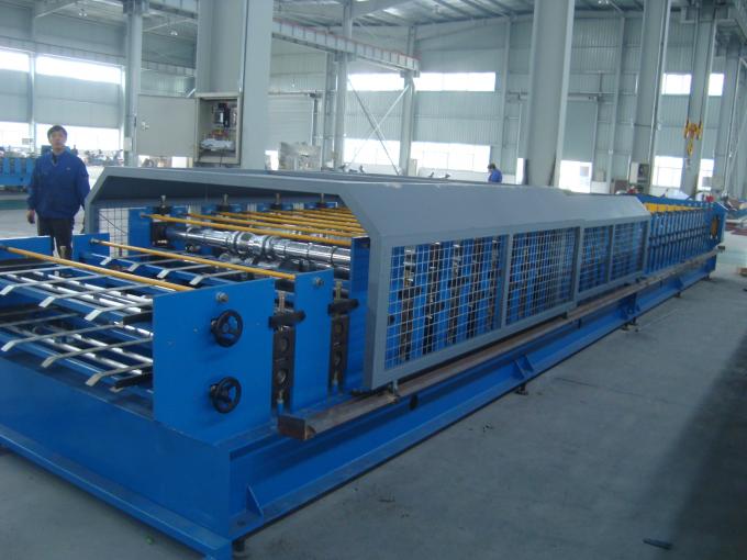 5 Ton Passive Decoiler Double Layer Roll Forming Equipment 20 Station Roller
