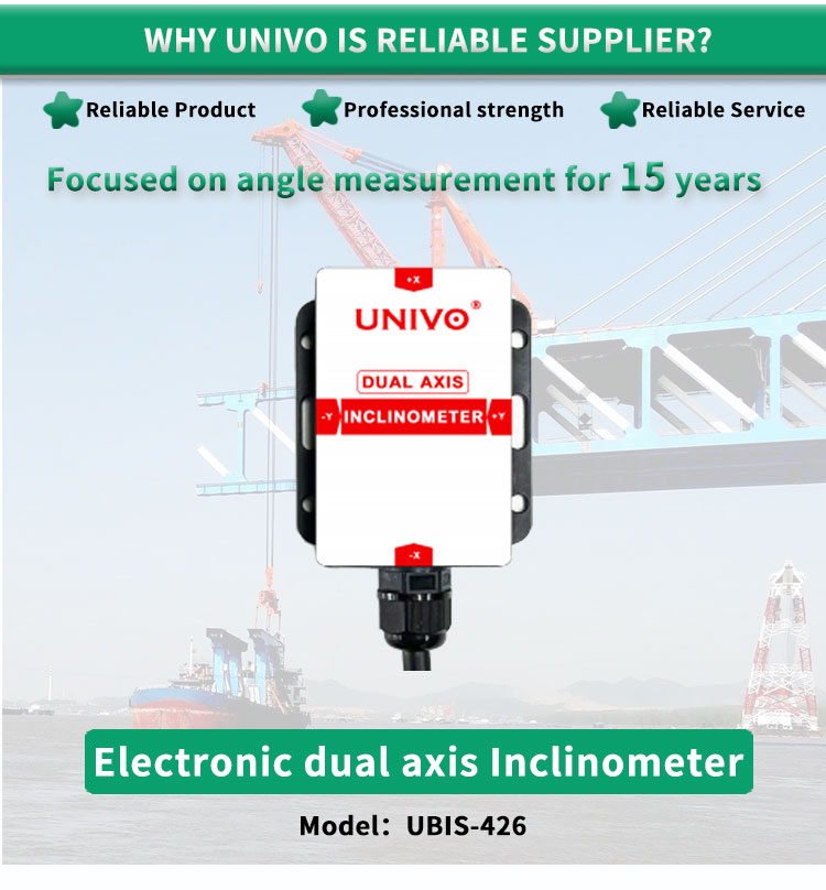 Industrial Grade UNIVO UBIS-426Y Dual Axis Inclinometer for Precise Angle Measurement
