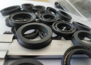 China White or Black PTFE Carbon Seal , PTFE Oil Seal With Insert Spring of SS304 , SS316 on sale