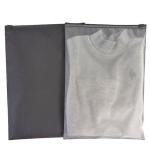 Polyethylene Clothing Zipper Bag Black Frosted Custom Logo Printing Recyclable