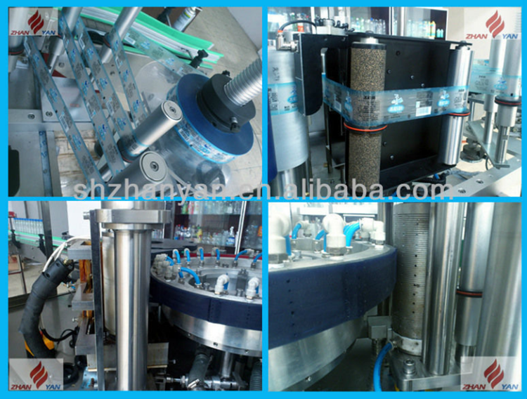 Automatic OPP BOPP hot melt glue bottle labeling packing machine available for round bottle can jar cap
