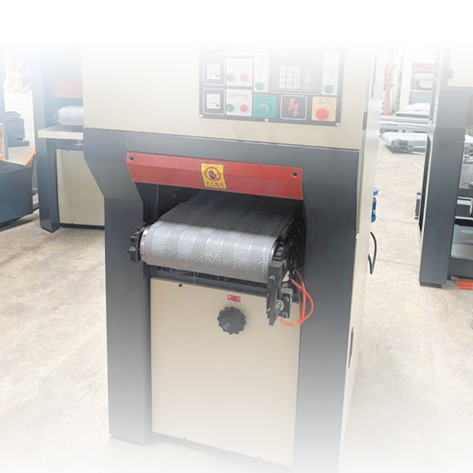 Sheet Metal Plate Hairline Polish Machine with Speed Conveyor and Optional Abrasive Belt