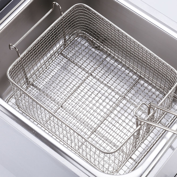 Gas Powered 6L 6L Commercial Stainless Steel 2 Tanks Lpg Deep Fryer for Quick Cooking