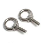 Round Head Style Eyelet Screws Caps manufactured in Stainless Steel