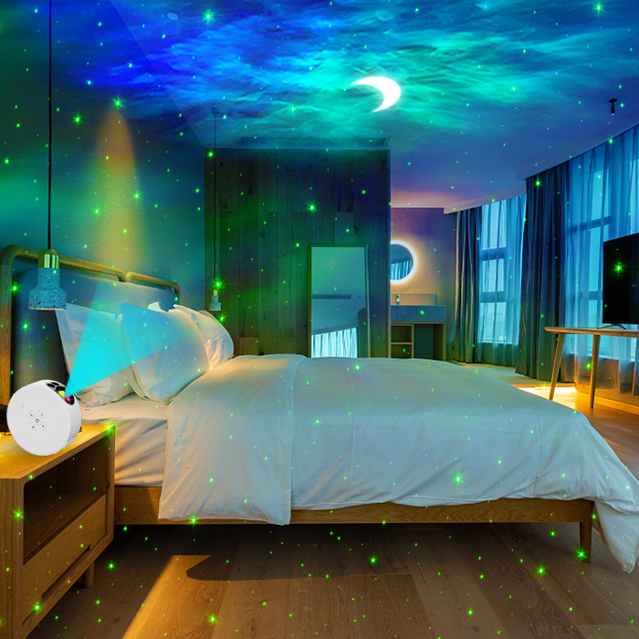 5V 2A Night Light Moon Star Projector Multifunctional With Remote