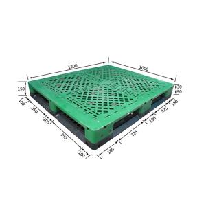 China Green Recycled Molded Plastic Pallets Hdpe Injection Moulded Pallets wholesale