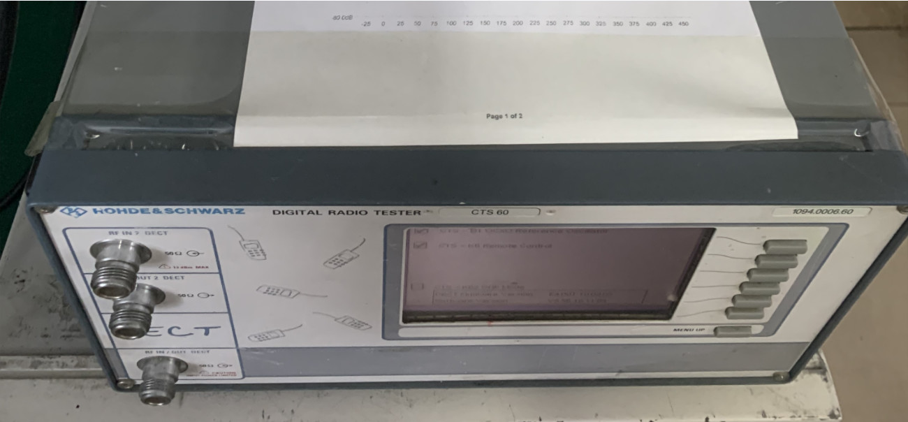 CTS60 Rohde & Schwarz Radio Communication Service Monitor With IEC/IEEE-Bus Interface
