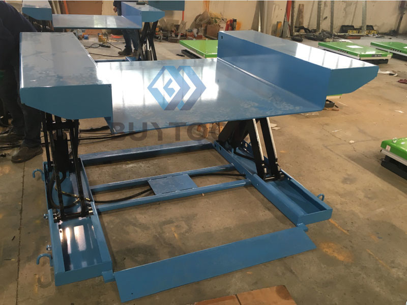 750kg Self Leveling Pallet Table Low Profile Lift Cart 25mm Closed Height