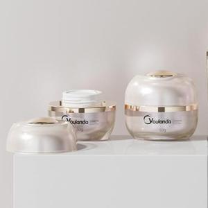 China Customized Acrylic Empty Cream Container 30g 50g Mask Double Wall Cream Jar wholesale