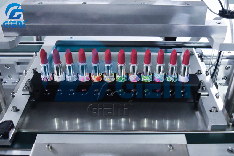 Lipstick Releasing Cosmetic Filling Equipment With Container Screwing
