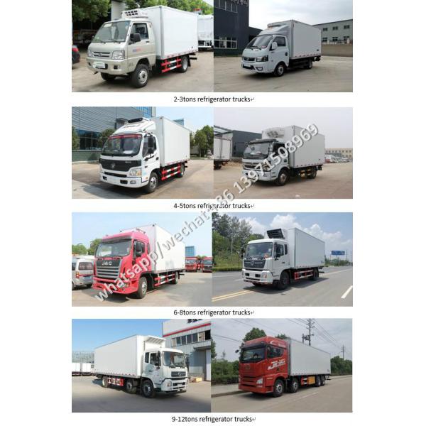 Ratio Foton 1T Petrol Seafood Delivery Refrigerated Van Truck