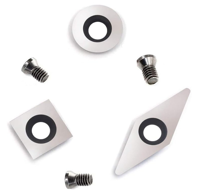 3pcs Mini Carbide Turning Tool Replacement Cutter Set For Wood Lathe Turning Tools