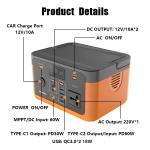 300W Free Solar Power Generator Portable Power Station Lifepo4 Battery 3.6kg