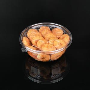 China Round Clear Cookies Pastry Disposable Plastic Food Box Desserts Salads wholesale