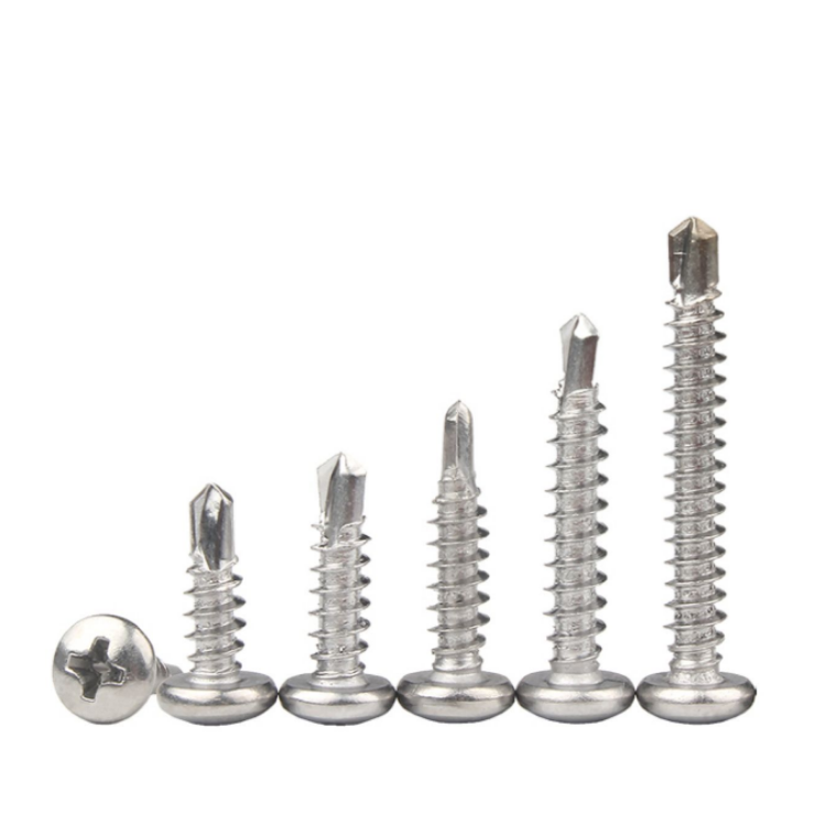 Hex Washer Head Self Drilling Screws for Roofing Plating in Black Oxide Finish