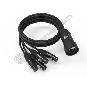 China 4 Channel PVC Jacket XLR Female Male Connectors to Cat5 Cat6 DMX RJ45 DMX512 Snake Audio Cable for Professional Audio wholesale