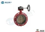 Ductile Iron Wafer Butterfly Valve Viton Lined Mono Flange Type ANSI 150