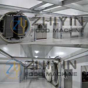 China Automatic Low Noise Fruit Freeze Drying Machine 70mm Shelf Spacing wholesale