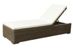 Hotel 5 Positions Adjustable Backboard Wicker Garden Daybed