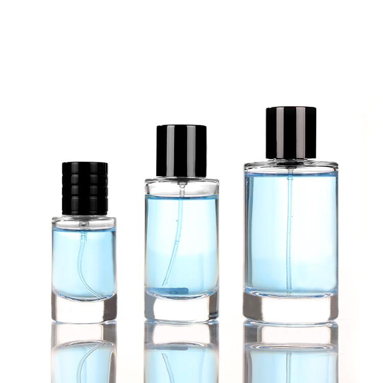 Magnet Cap Scent Glass Cosmetic Containers Perfume Glass Bottle 50ml Crimp Seal