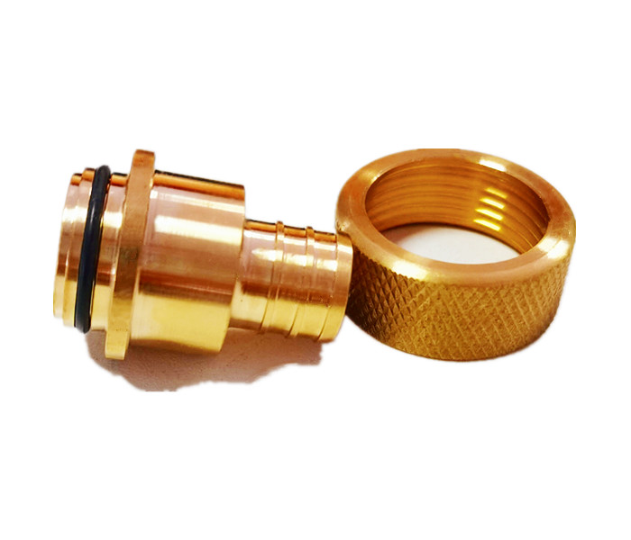 Male thread Lead Free Brass Fitting For Pipe Using CNC