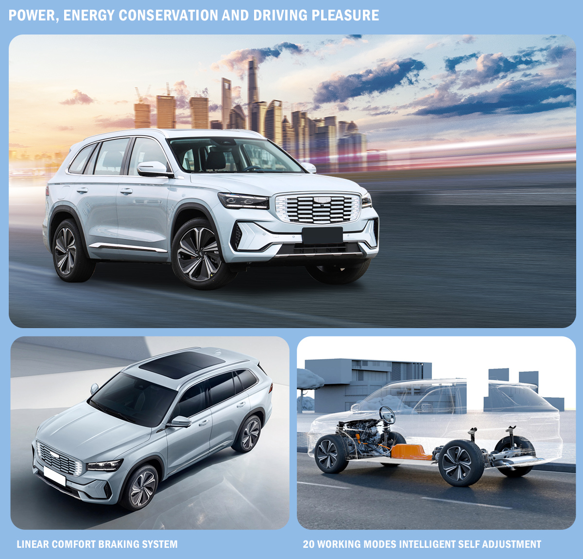 2023 Geely Xingyue L 4 Wheels 5 Seats 2.0T High Speed Gasoline Suv Car For Adult Used Gasoline Car Sunroof Included