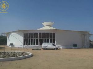 China Dome Shape PTFE Membrane A2 9000N Theater Roof Structure wholesale