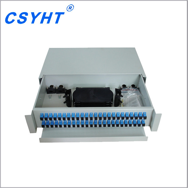 19" 2U ODF 48cores Fiber Optic Distribution Frame Slidable