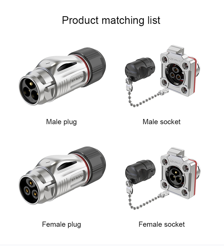 CNlinko M20 Industrial Waterproof IP68 12 Pin Automotive DC Power Connector Outdoor Electrical Cable Wire Adapter Plastic Plug