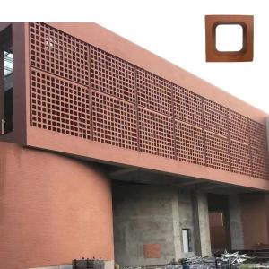 China Terracotta Wall Breeze Blocks Heat Insulation 800 Centigrade Red Brick School Building Decoration Material wholesale