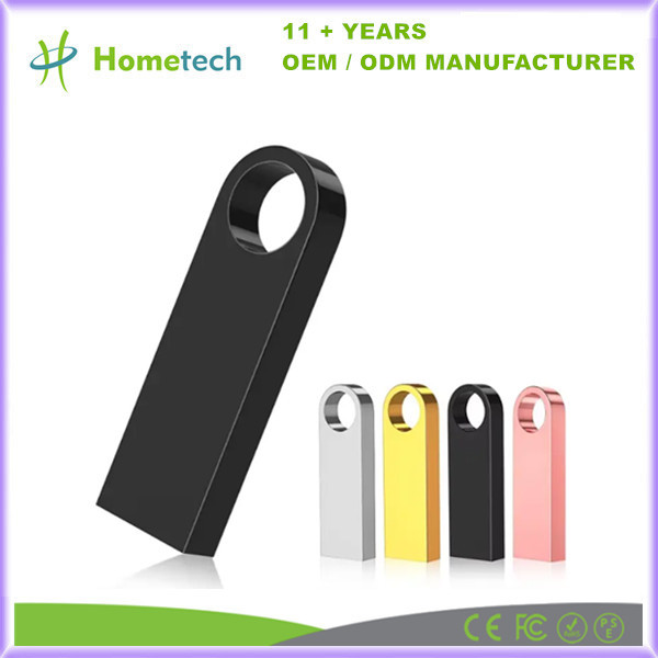 USB 2.0/3.0 Metal Thumb Drive 8GB/16GB/32GB/64GB/128GB Silver/Gold/Rose Gold for